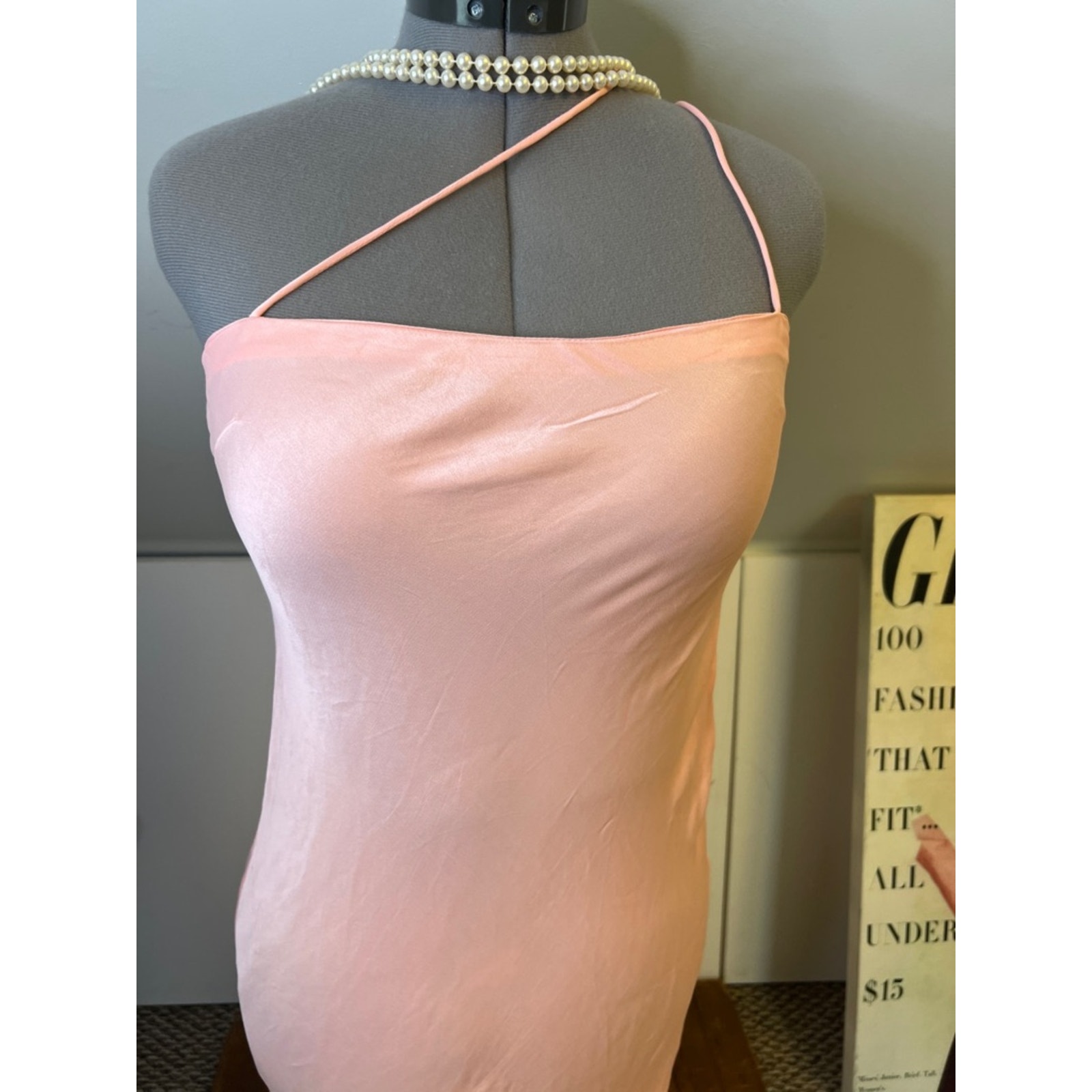 Summer Away Elegant Pink Slip Maxi Dress - Classic Women's Evening Gown Nwt New — image 2 of 6